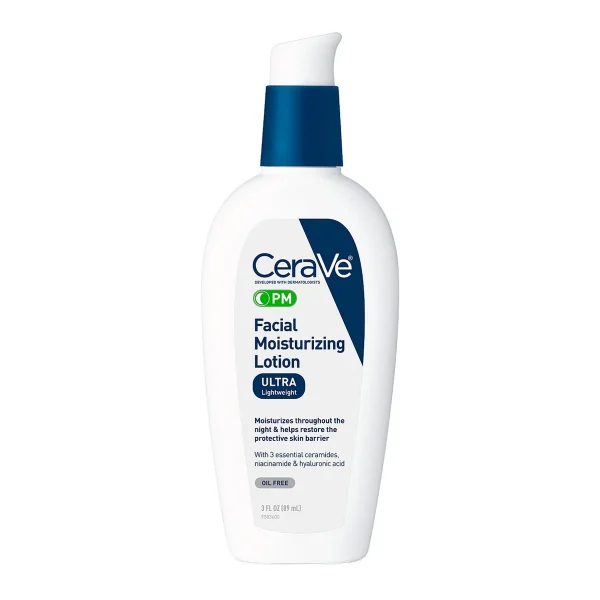 CeraVe PM Ultra Lightweight Facial Moisturizing Lotion 89ml