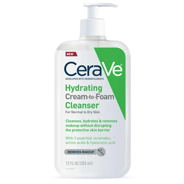 Cerave Hydrating Cream to Foam Cleanser 355ml