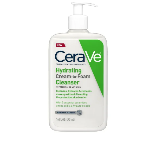 Cerave Hydrating Cream to Foam Cleanser 473ml