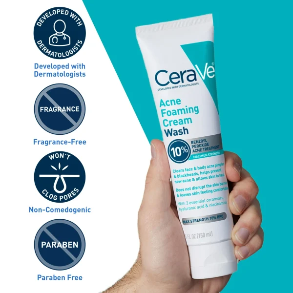 CeraVe Acne Foaming Cream Cleanser for All Skin 150ml