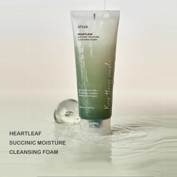 Anua - Heartleaf Succinic Moisture Cleansing Foam 150ml