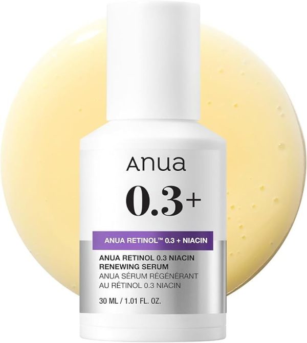Anua – Nano Retinol 0.3% + Niacin Renewing Serum – 30ml